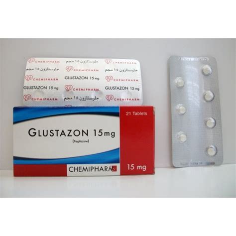 سعر دواء glustazon 15mg 21 tab.