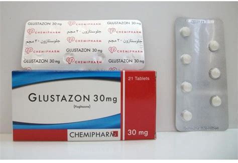 سعر دواء glustazon 30mg 21 tab.