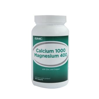 gnc calcium 1000 magnesium 400