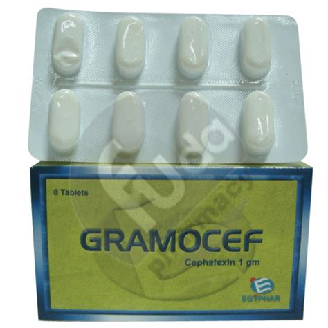 gramocef 1 gm 8 f.c.tab