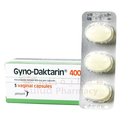 gyno-daktarin 400mg 3 vaginal ovules