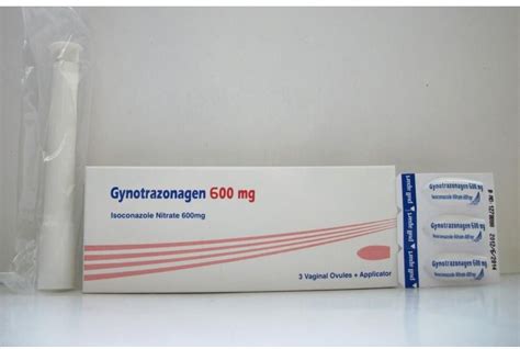 gynotrazonagen 600mg 3 vaginal ovules+applicator