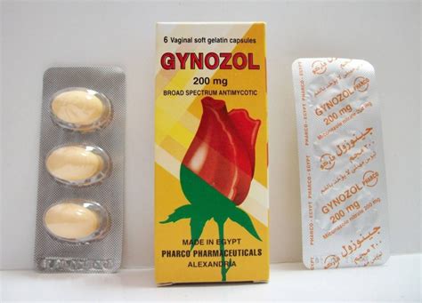 جينوزول 200 مجم 6 كبسولات مهبلية