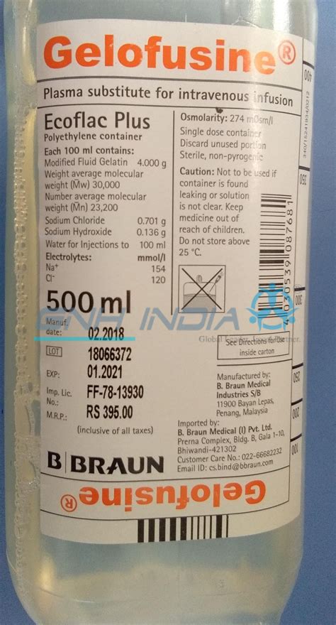 haemagel plasma substitute i.v.infusion