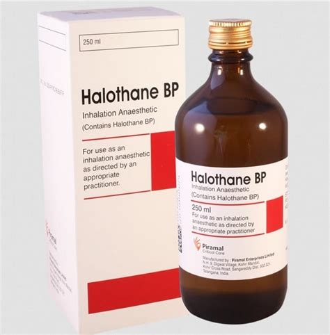 halothane (250ml) inhaler.