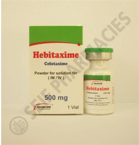 سعر دواء hebitaxime 500 mg vial