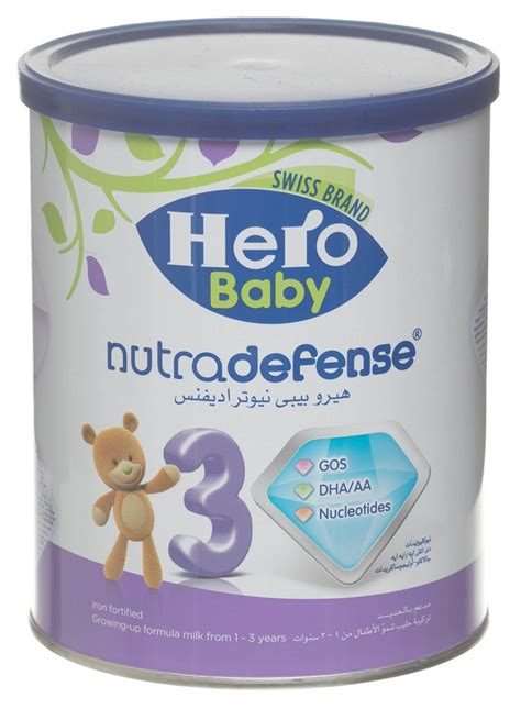 سعر دواء hero baby nutradefense 3 milk 400 gm