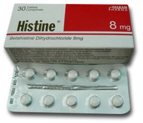 سعر دواء histine 8mg 30 tab.