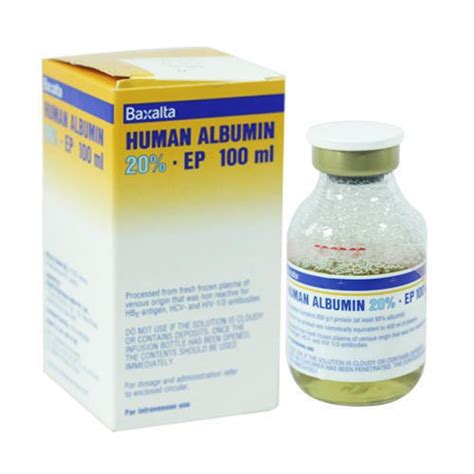 سعر دواء human albumin 20% i.v.inf.(net price)