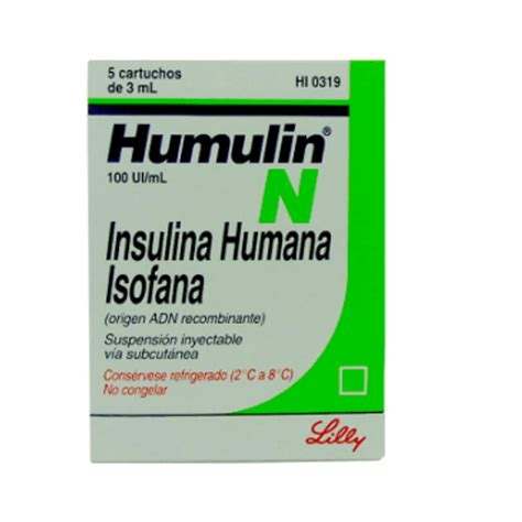 humulin n 100 i.u./ml 5 cartridge