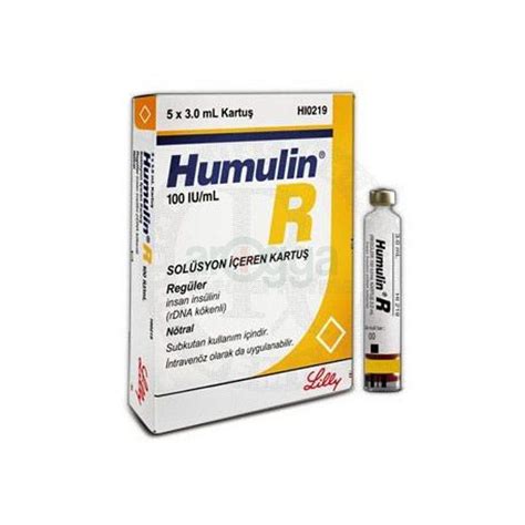 humulin r 100 i.u./ml 5 cartridge