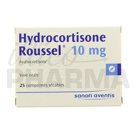 hydrocortisone roussel 10mg 25 tabs.(illegal import)
