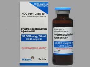 hydroxocobalamin 1000 mcg 3 amp.