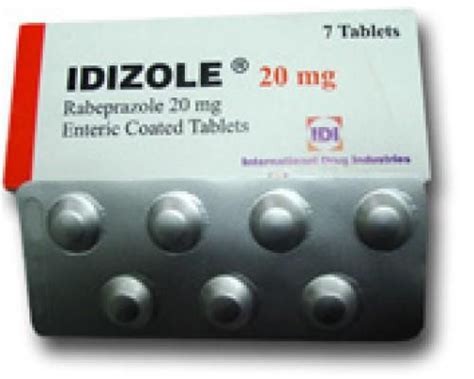 سعر دواء idizole 20mg 7 enteric coated tab.