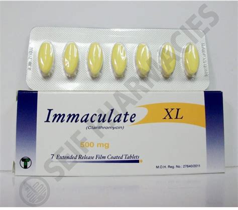 immaculate xl 500mg 7 tablets