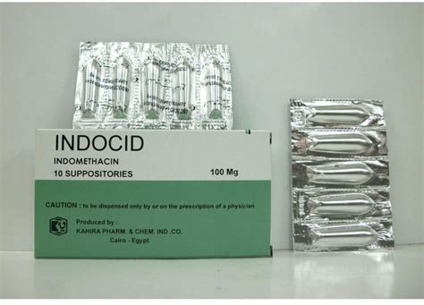 indocid 100mg 10 rectal supp.