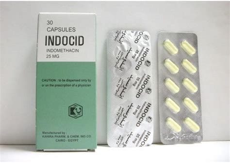 indocid 25 mg 30 capsules