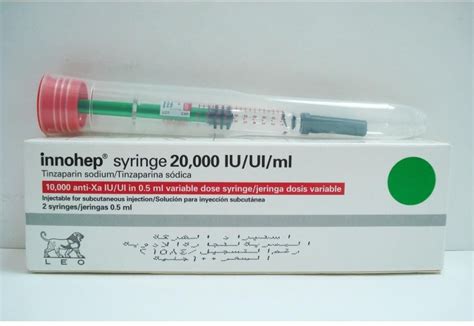 سعر دواء innohep anti-xa 10000 i.u./0.5ml (0.7ml)* 2 prefilled syringe