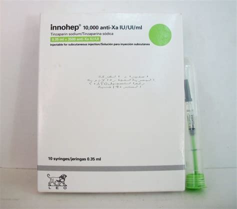 سعر دواء innohep anti-xa 3500 i.u. / 0.35ml 10 prefilled syringe