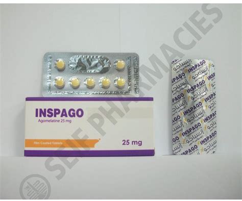 inspago 25mg 7 f.c. tabs.