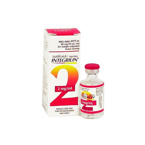 سعر دواء integrilin 2mg/ml vial for i.v. inj. 10 ml