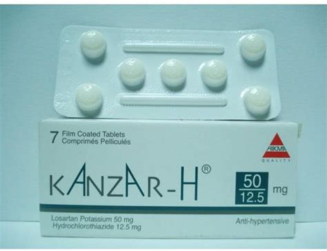 سعر دواء kanzar-h 50/12.5 mg 8 f.c. tabs.