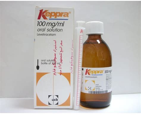 keppra 100mg/ml oral solution 300 ml