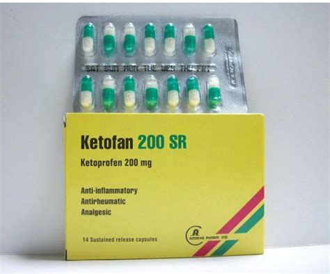 ketofan 200mg s.r. 14 caps.