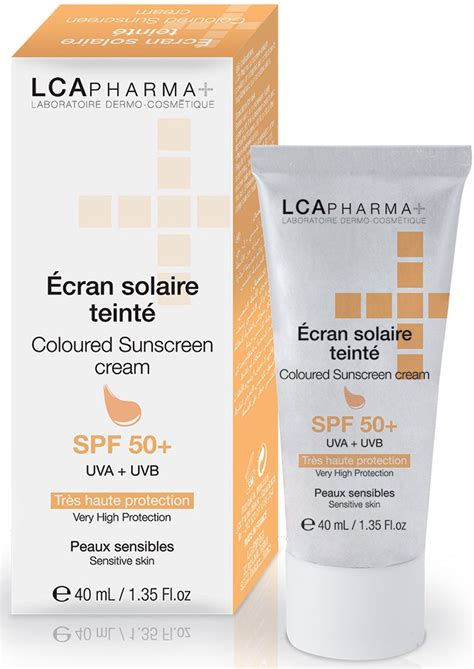 lca sunblock spf 50+ tinted cream 40 ml