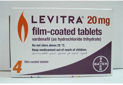 levitra 20 mg 4 f.c. tab.