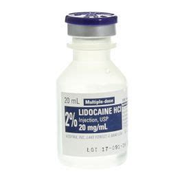 lidocaine 2% 10 amp.