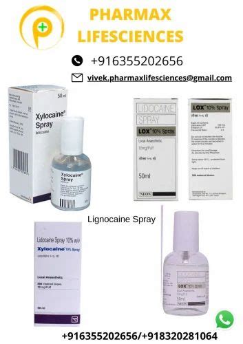 lignocaine 10% spray 80ml