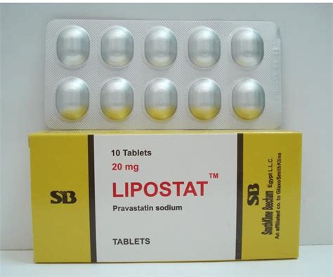 سعر دواء lipostat 20 mg 10 tab.