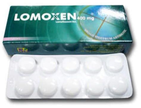 سعر دواء lomoxen 400mg 10 tab.