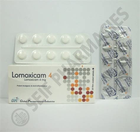 lornoxicam 4mg 20 f.c.tab