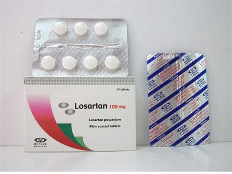 losartan 100mg 14 scored f.c.tab.