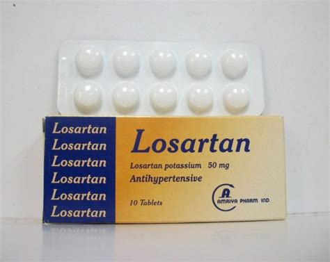 سعر دواء losartan-amriya 50mg 10 tab.