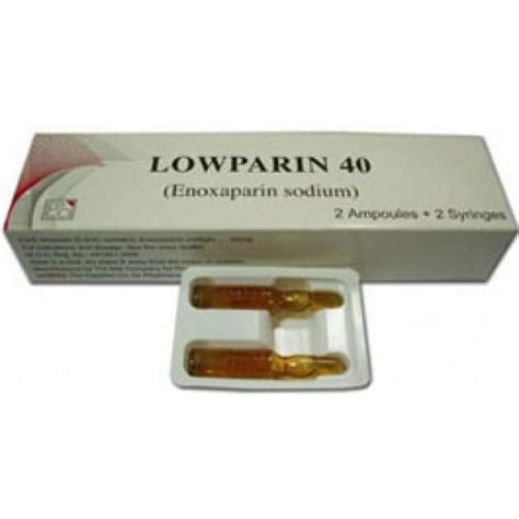 سعر دواء lowparin 40mg/0.4ml s.c. 5 amp. (n/a)