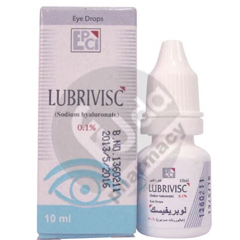 سعر دواء lubrivisc 0.1% eye drops 10 ml