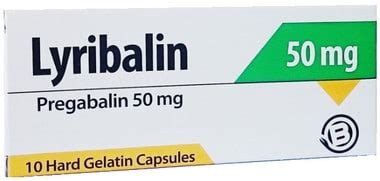 lyribalin 100mg 10 caps.