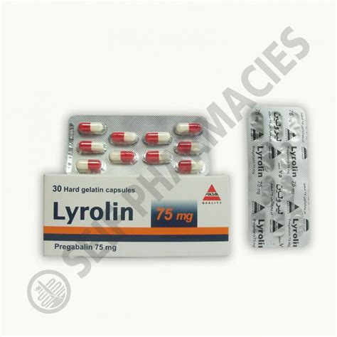 lyrolin 75mg 30 caps.