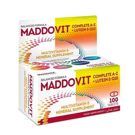 maddovit complete a-z 100 tabs.
