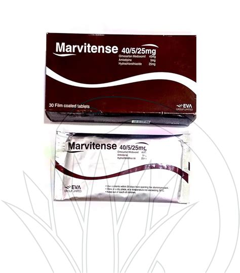 سعر دواء marvitense 40/10/12.5mg 30 f.c. tabs.