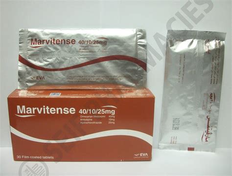سعر دواء marvitense 40/10/25mg 30 f.c. tabs.