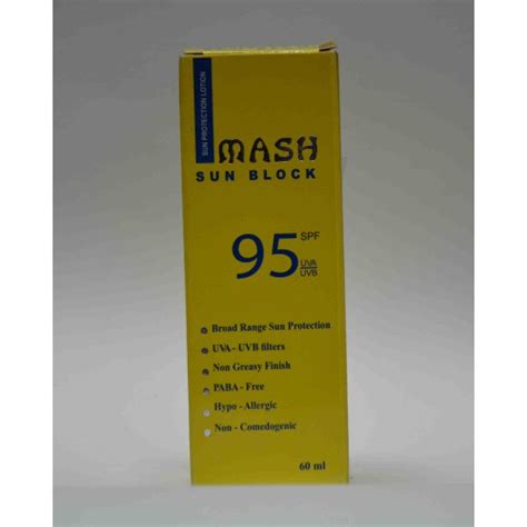 mash sun block 95 spf lotion 60ml