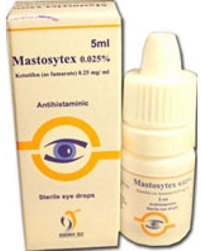mastosytex 0.025% ophthalmic sol. 5 ml