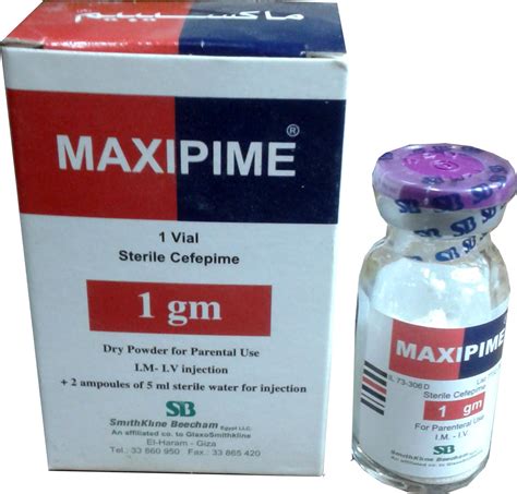 سعر دواء maxipime 1 gm vial