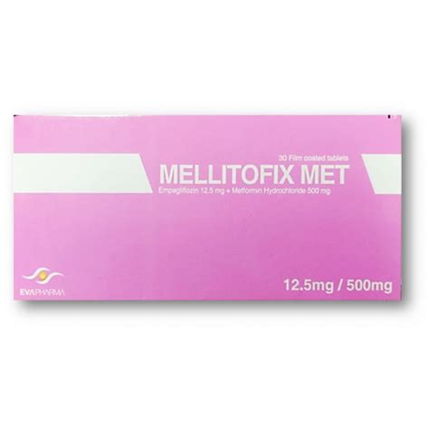 mellitofix met 5/500 mg 30 f.c. tabs.