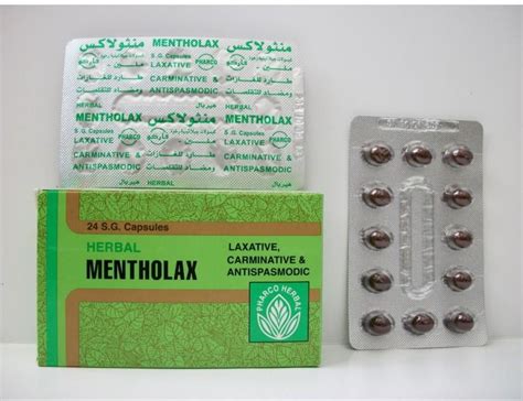 mentholax herbal 24 caps.