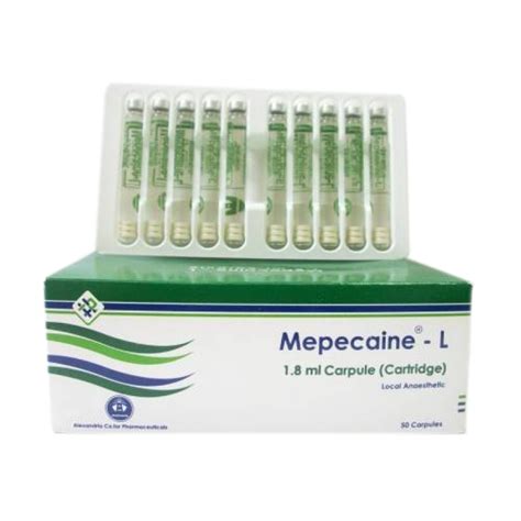 سعر دواء mepecaine-l 50 carpules